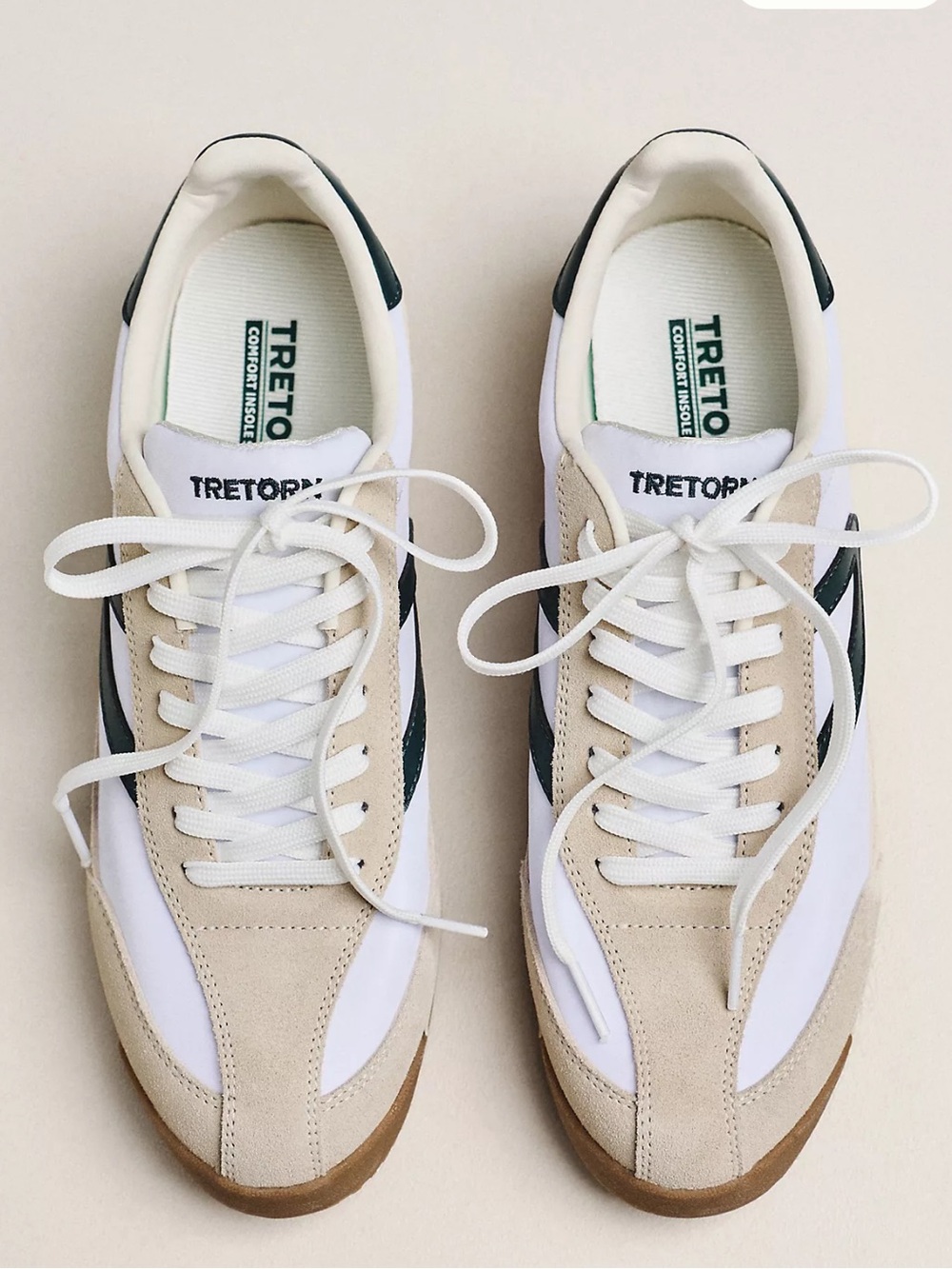 Tretorn Rawlins 2.0 Retro Green Suede & Canvas Sneaker Women's Size 8 - Picture 2 of 10